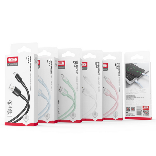Cavo dati e ricarica USB-A - Lightning XO Design NB212, 18W, 1m, bianco 