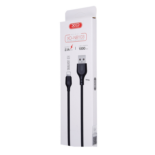 Cavo dati e ricarica USB-A - Lightning XO Design NB103, 18W, 1m, bianco 