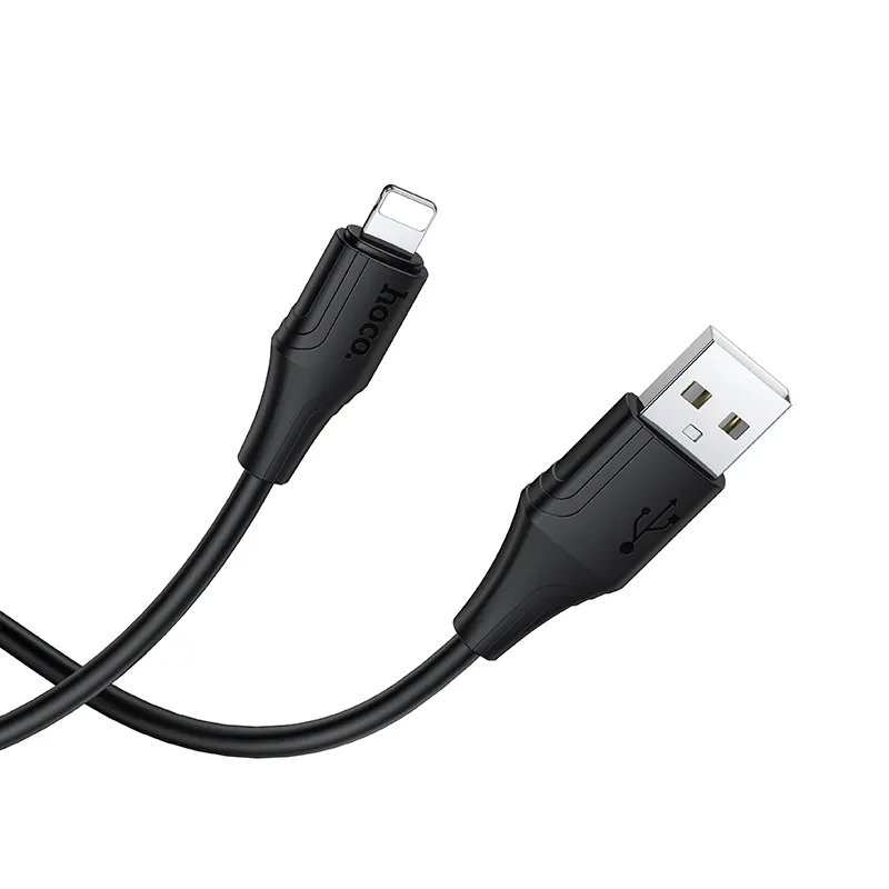 Câble de données et de charge USB-A - Lightning HOCO X124, 18W, 1m, Noir