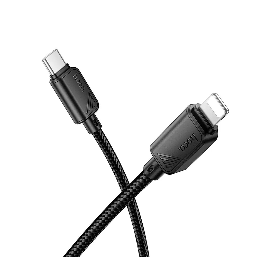 Câble de données et de charge USB-C - Lightning HOCO X113, 27W, 1m, Noir