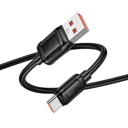 Câble de données et de charge USB-A - USB-C HOCO X115, 100W, 1m, Noir