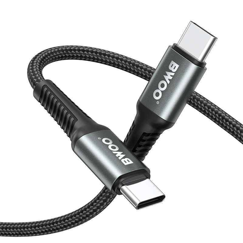 Daten- und Ladekabel USB-C - USB-C BWOO BO-X288C-C, 60W, 1m, Schwarz
