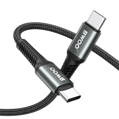 Daten- und Ladekabel USB-C - USB-C BWOO BO-X288C-C, 60W, 1m, Schwarz