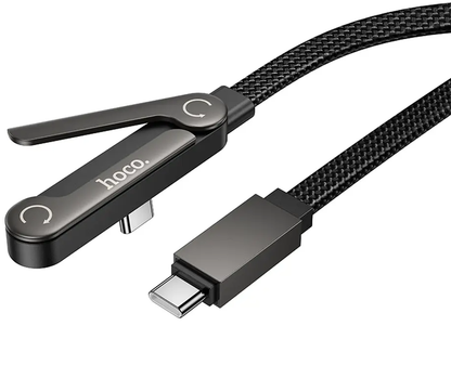 Cavo Dati e Ricarica USB-C - USB-C HOCO U150 Exquisite, 60W, 1,2m, Nero