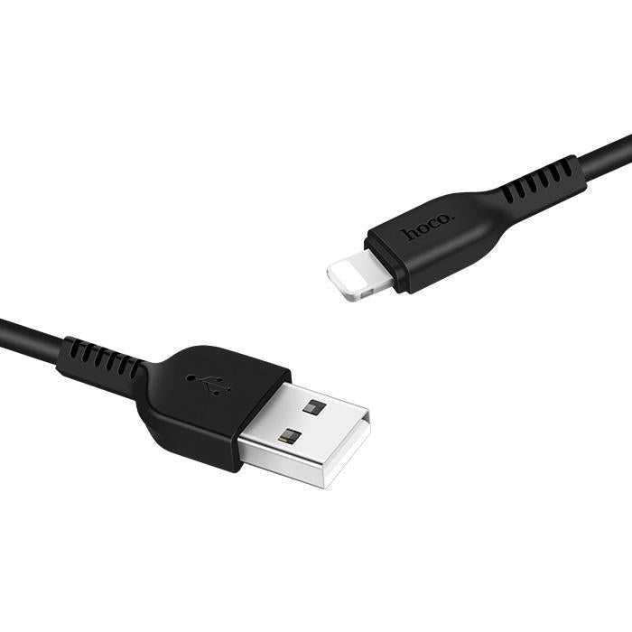 Câble de Données et de Charge USB-A - Lightning HOCO Flash X20, 18W, 1m, Noir