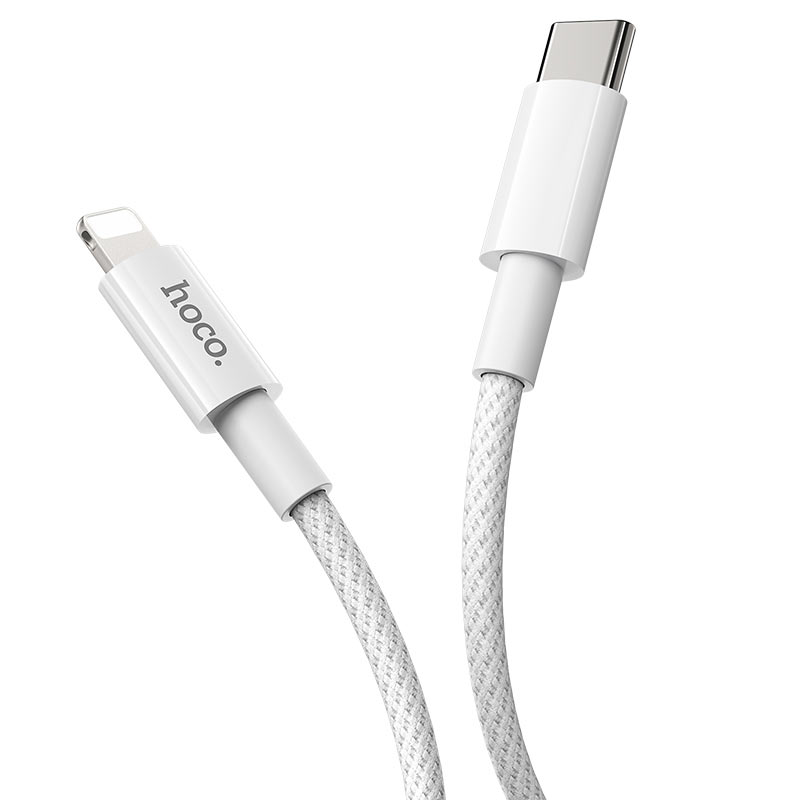 USB-C - Lightning Daten- und Ladekabel HOCO X56, 20W, 1m, Weiß