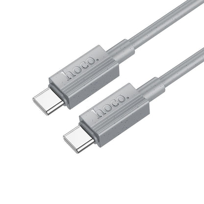 USB-C Data and Charging Cable - USB-C HOCO X107, 60W, 1m, Gray