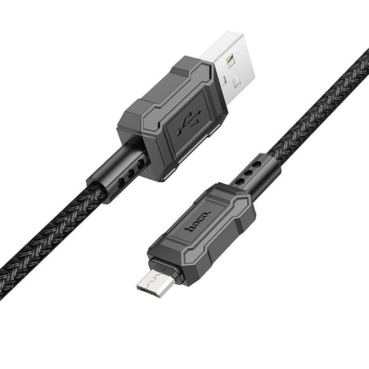 Daten- und Ladekabel USB-A - microUSB HOCO Leader X94, 18W, 1m, Schwarz
