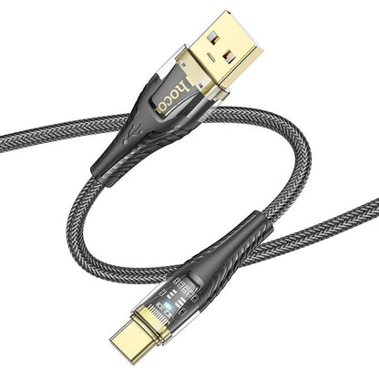 Daten- und Ladekabel USB-A - USB-C HOCO U121, 18W, 1.2m, Schwarz