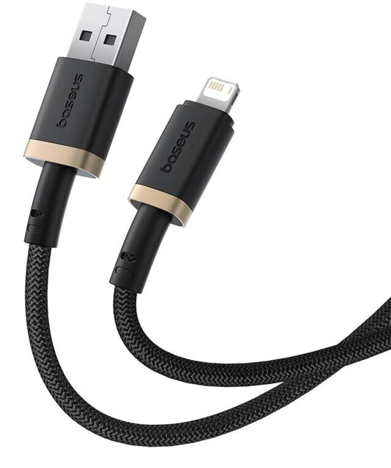 USB-A - Lightning Lade- und Datenkabel Baseus Dura Series, 18W, 2m, Gold P10377801U01-02