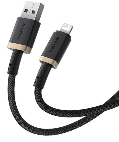 USB-A - Lightning Lade- und Datenkabel Baseus Dura Series, 18W, 2m, Gold P10377801U01-02