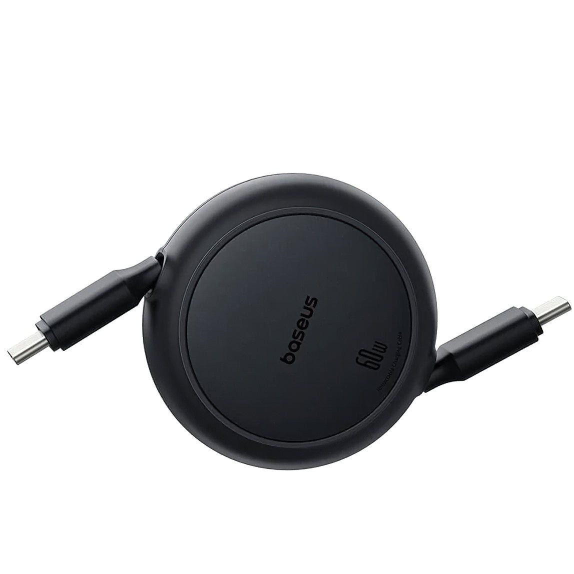 Câble de Données et de Charge USB-C - USB-C Baseus Free2Pull Mini Rétractable, 60W, 1m, Noir P10364500111-01