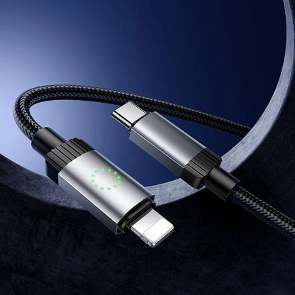 Câble de données et de charge USB-C - Lightning HOCO X117, 27W, 1m, Noir