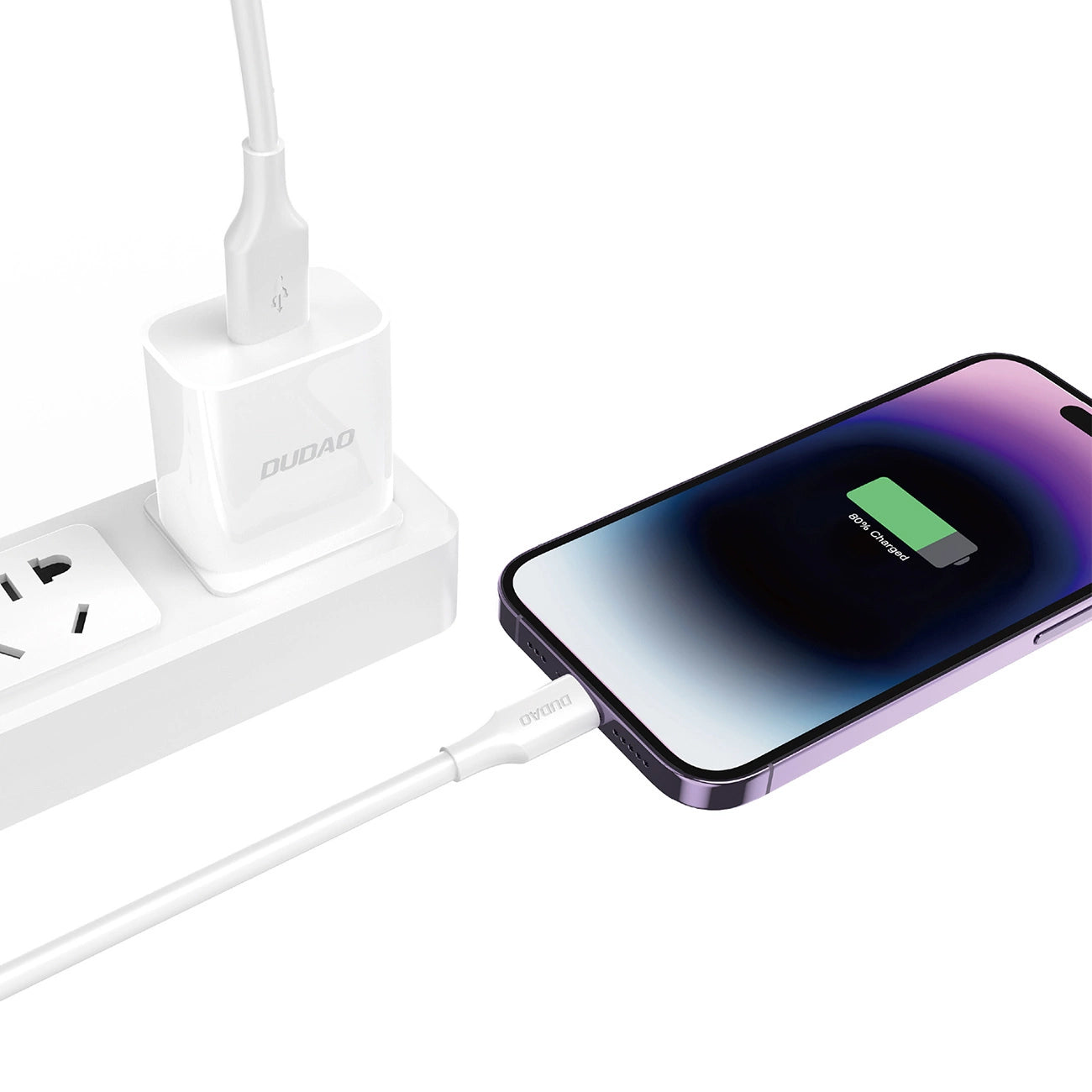 Cavo Dati e Ricarica USB-A - Lightning Dudao L2sL, 30W, 1.2m, Bianco