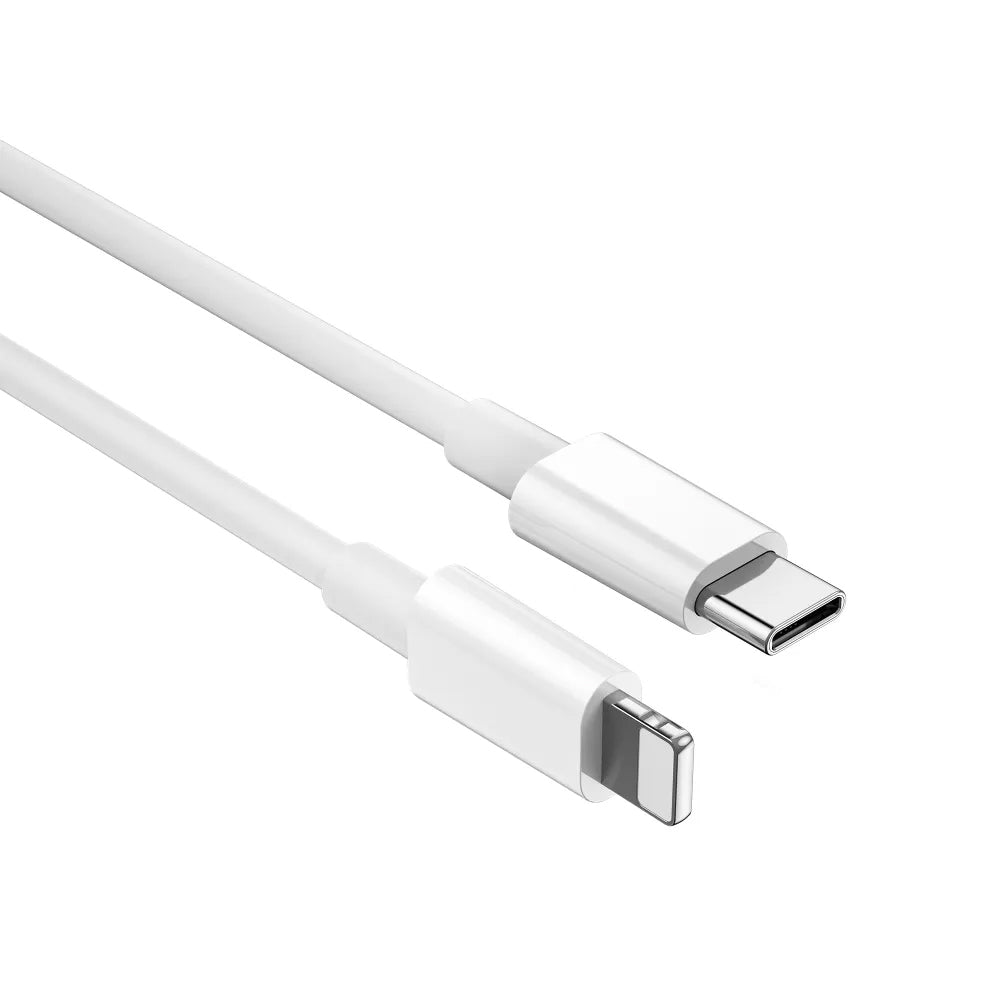 Câble de Données et de Charge USB-C - Lightning WiWu Wi-C008, 30W, 1.2m, Blanc