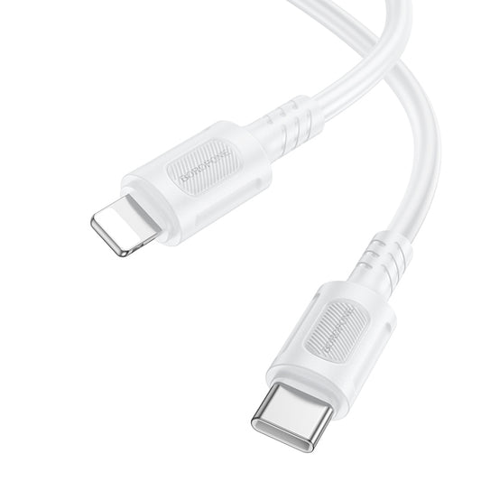 Câble de Données et de Charge USB-C - Lightning Borofone BX111 Feliz, 27W, 1m, Blanc