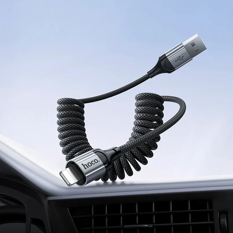 USB-A - Lightning Daten- und Ladekabel HOCO X121, 27W, 1,5m, Schwarz