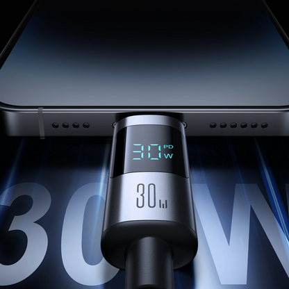 USB-C - Lightning Lade- und Datenkabel Joyroom S-A16 Pro Prism Display, 30W, 1,2m, Schwarz