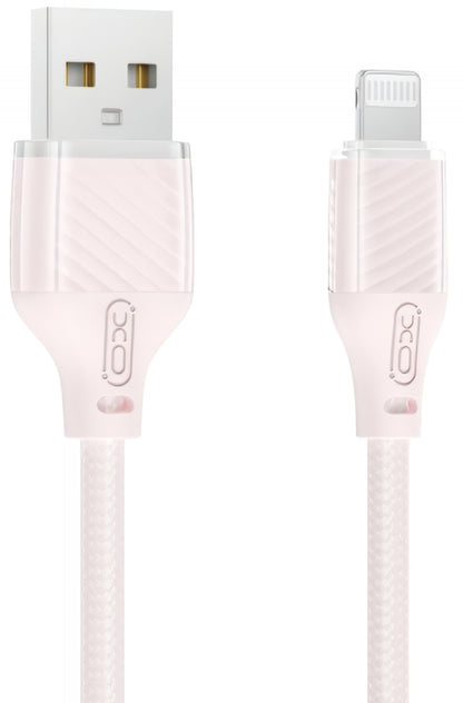 Câble de Données et de Charge USB-A - Lightning XO Design NB291, 18W, 1m, Rose