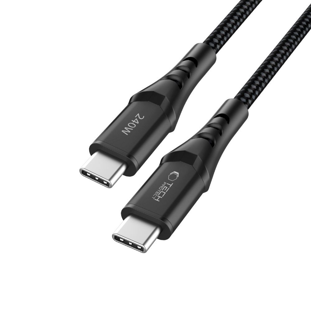 Cavo Dati e Ricarica USB-C - USB-C Tech-Protect UB11T Ultraboost, 240W, 1m, Nero