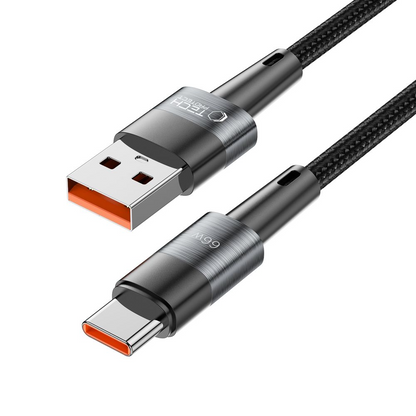 Câble de données et de charge USB-A - USB-C Tech-Protect Ultraboost, 66W, 0,5m, Gris