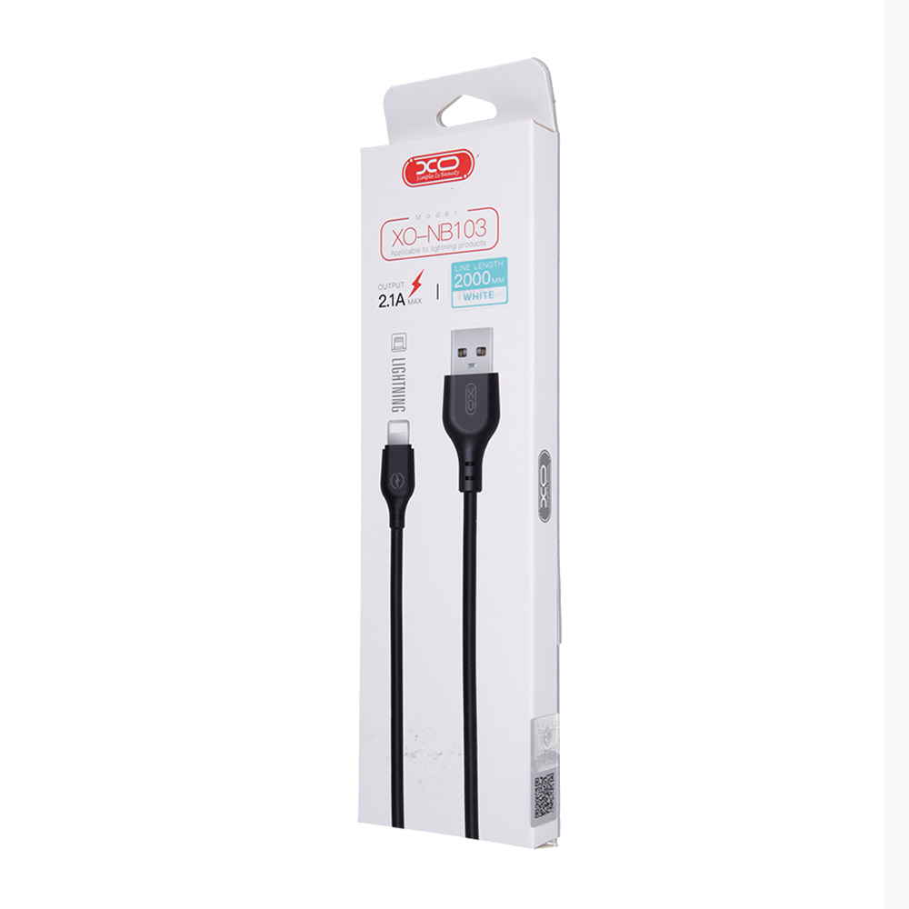 USB-A to microUSB Data and Charging Cable XO Design NB103, 18W, 1m, White