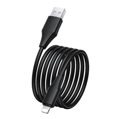 Câble de données et de charge USB-A - Lightning HOCO X124, 18W, 1m, Noir