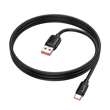 Câble de données et de charge USB-A - USB-C HOCO X115, 100W, 1m, Noir
