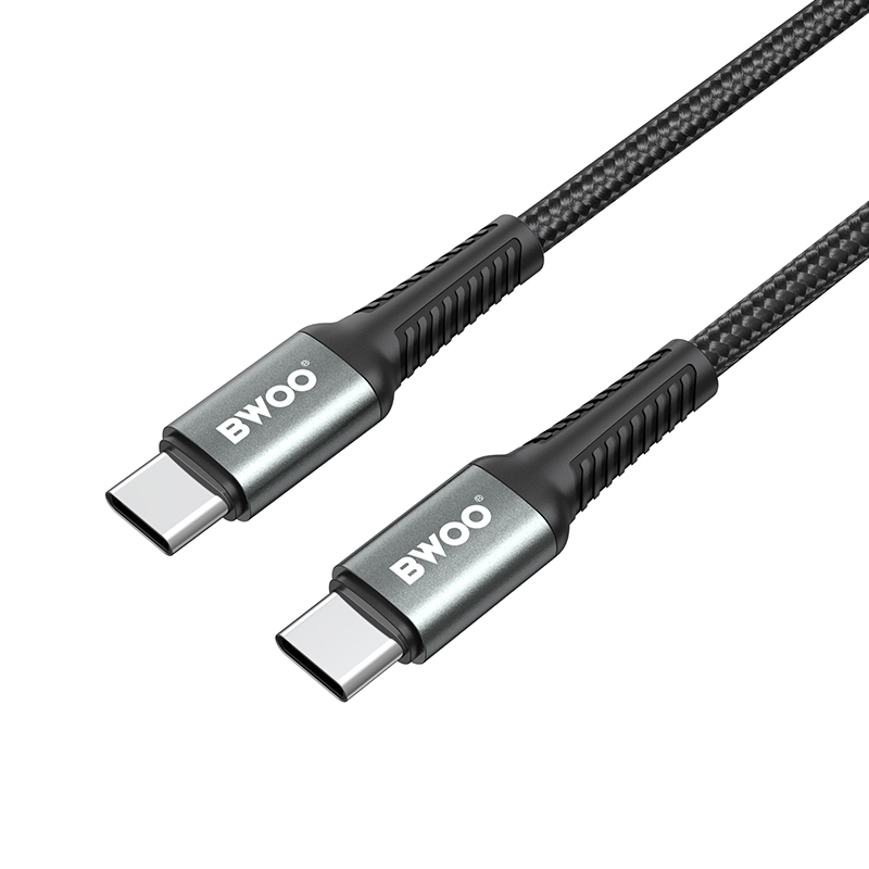 Daten- und Ladekabel USB-C - USB-C BWOO BO-X288C-C, 60W, 1m, Schwarz