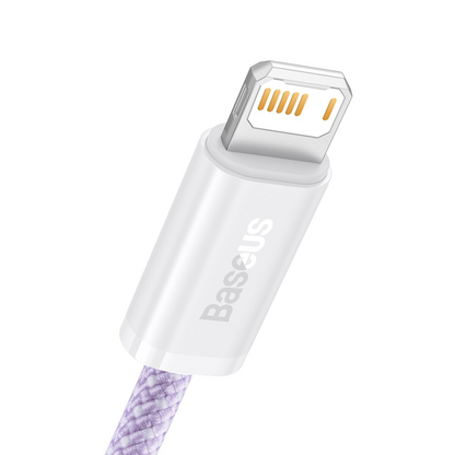 Daten- und Ladekabel USB-A - Lightning Baseus Dynamic Series, 18W, 2m, Lila CALD000505
