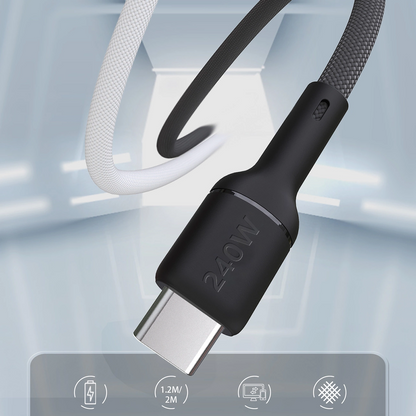 Daten- und Ladekabel USB-C - USB-C Dudao L9C Max, 240W, 1,2m, Schwarz