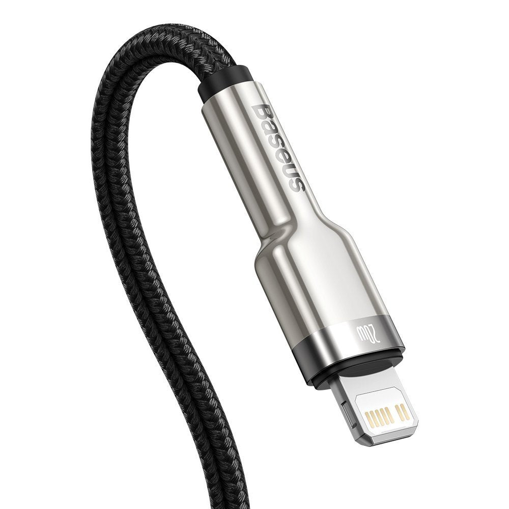 Cavo Dati e Ricarica USB-C - Lightning Baseus Cafule Metal Series, 20W, 2m, Nero CATLJK-B01