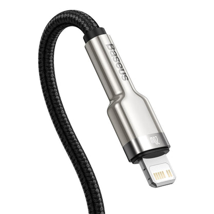 Cavo Dati e Ricarica USB-C - Lightning Baseus Cafule Metal Series, 20W, 2m, Nero CATLJK-B01
