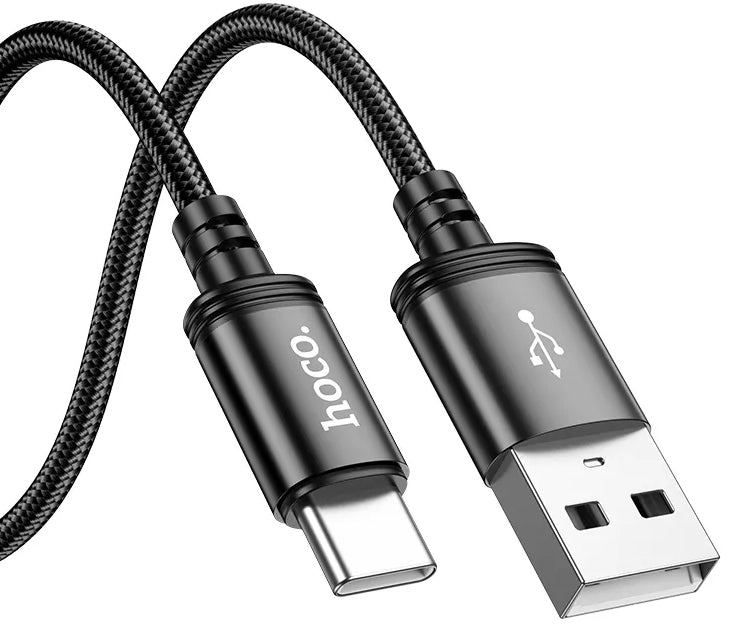Câble de Données et de Charge USB-A - USB-C HOCO X89, 18W, 2m, Noir