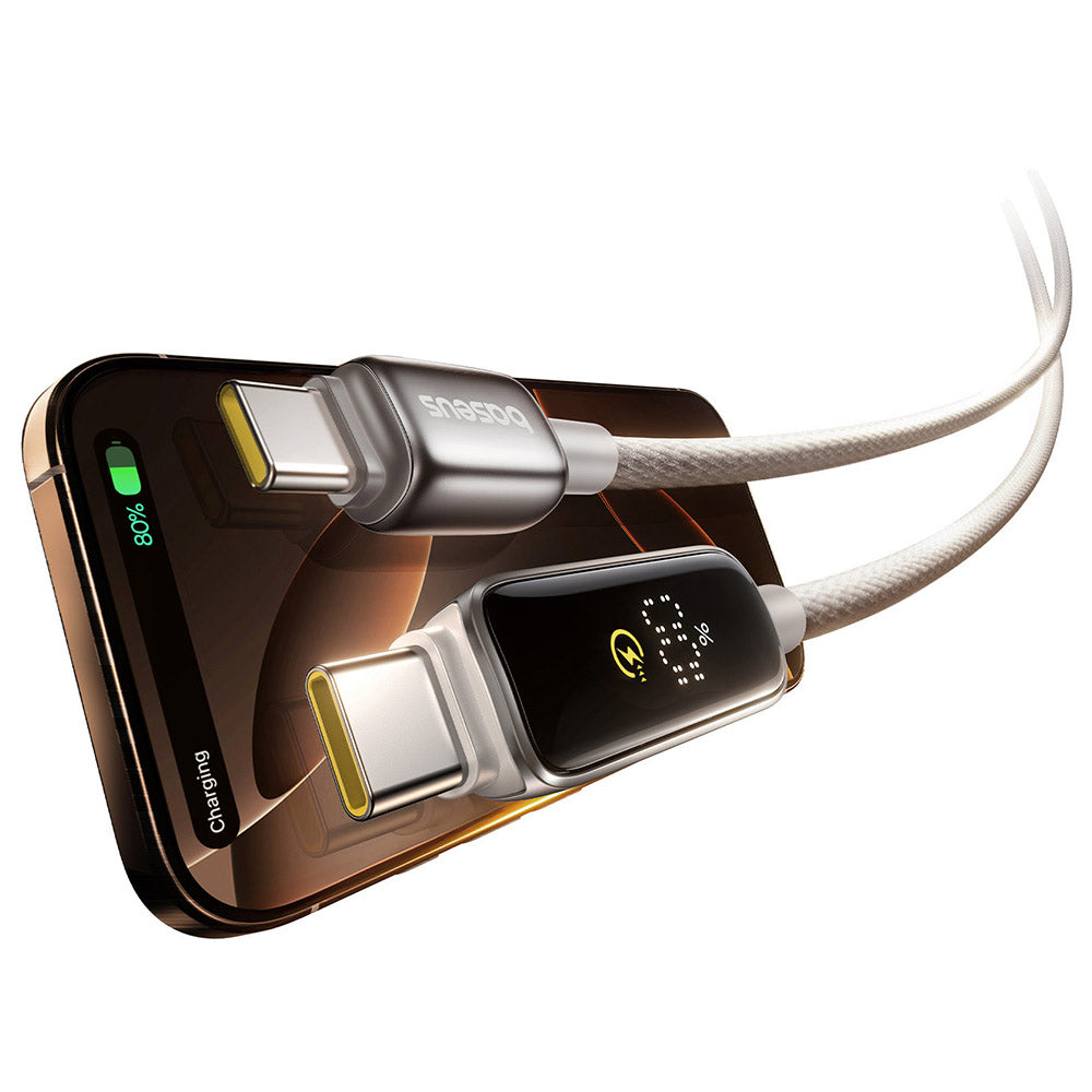 USB-C Daten- und Ladekabel - USB-C Baseus Vipow Display, 100W, 1m, Grau P10381802851-00