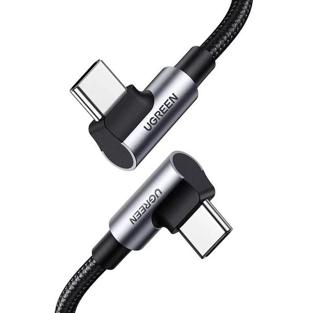 Cavo Dati e Ricarica USB-C - USB-C UGREEN US335 Angled, 100W, 2m, Nero