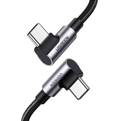 Cavo Dati e Ricarica USB-C - USB-C UGREEN US335 Angled, 100W, 2m, Nero