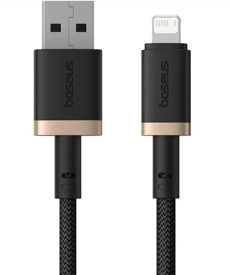 USB-A - Lightning Lade- und Datenkabel Baseus Dura Series, 18W, 2m, Gold P10377801U01-02