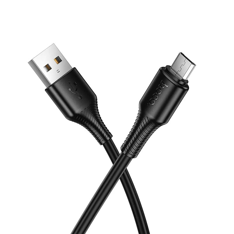 Daten- und Ladekabel USB-A - microUSB HOCO X120, 18W, 1m, Schwarz