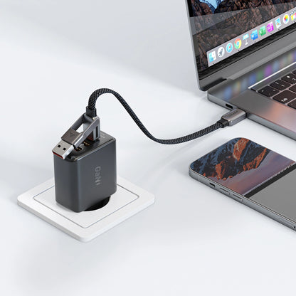 Cavo Dati e Ricarica USB-C - USB-A / USB-C Acefast C13-05, 60W, 0.2m, Nero