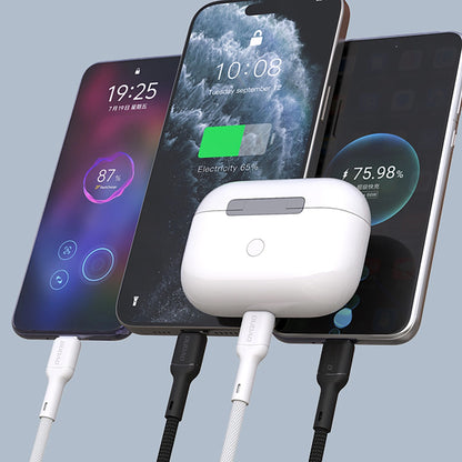 Daten- und Ladekabel USB-C - USB-C Dudao L9C, 65W, 1m, Weiß