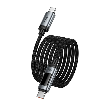 USB-C Daten- und Ladekabel - USB-C HOCO Display U148, 240W, 1.2m, Schwarz