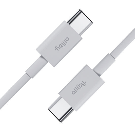 USB-C to USB-C Data and Charging Cable - Allity. AUC-03, 100W, 2m, White