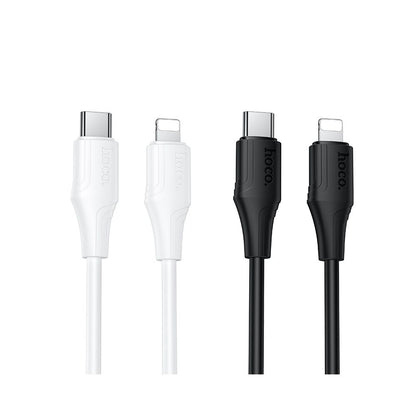 Câble de Données et de Charge USB-C - Lightning HOCO X124, 27W, 1m, Blanc