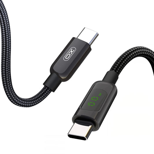 Cavo Dati e Ricarica USB-C - USB-C XO Design NB-Q203B Display, 60W, 1m, Nero