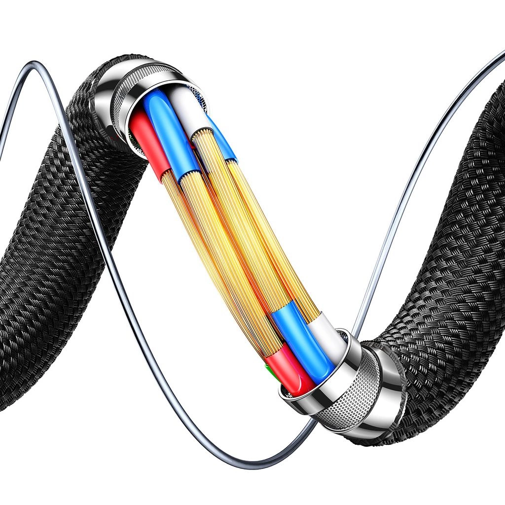 Daten- und Ladekabel USB-A - Lightning Joyroom S-A60 StarTalk, 18W, 1.2m, Schwarz