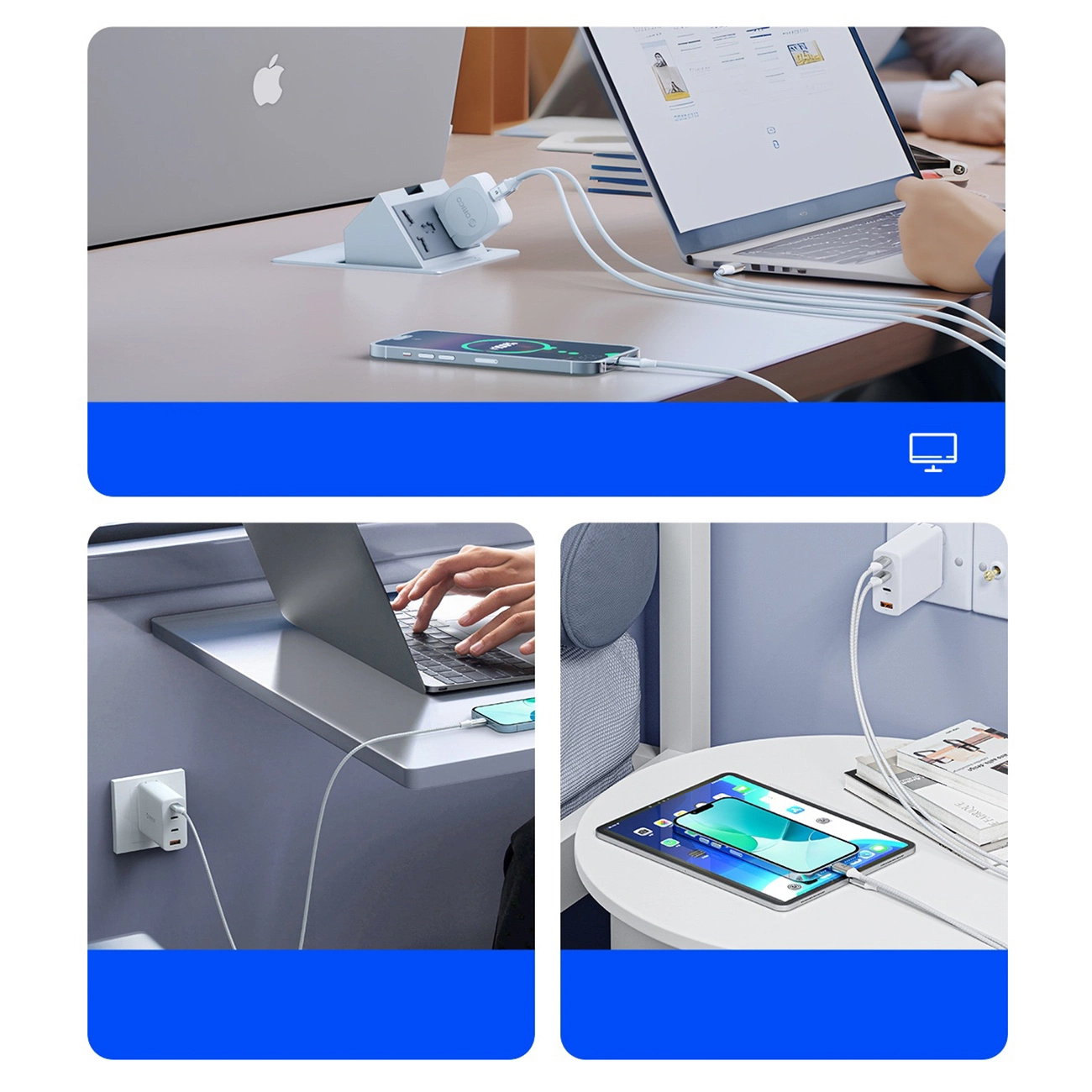 USB-C Data and Charging Cable - USB-C Orico CDX, 60W, 1m, White