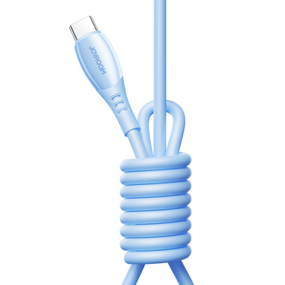 Cavo Dati e Ricarica USB-C - USB-C Joyroom S-A59 Vibrant, 60W, 1.2m, Blu