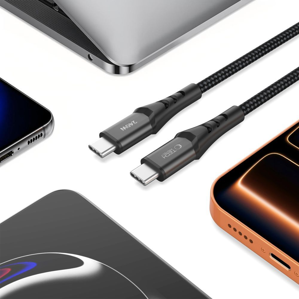 Cavo Dati e Ricarica USB-C - USB-C Tech-Protect UB11T Ultraboost, 240W, 1m, Nero
