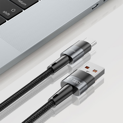 Câble de données et de charge USB-A - USB-C Tech-Protect Ultraboost, 66W, 0,5m, Gris